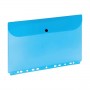 Mapa plastic Grand, cu capsa, A4, albastru, perforatii