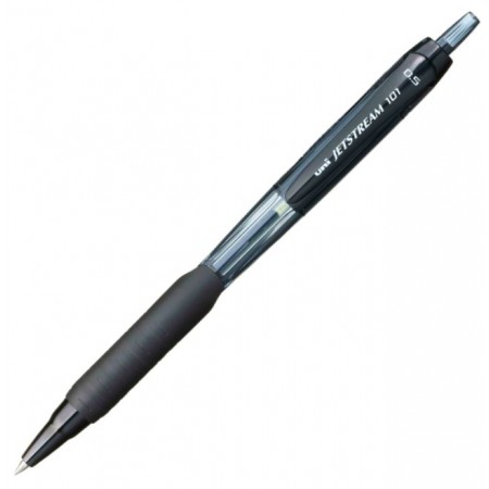 Pix cu mecanism Jetstream Uni-ball , 0.5 mm, grip cauciucat