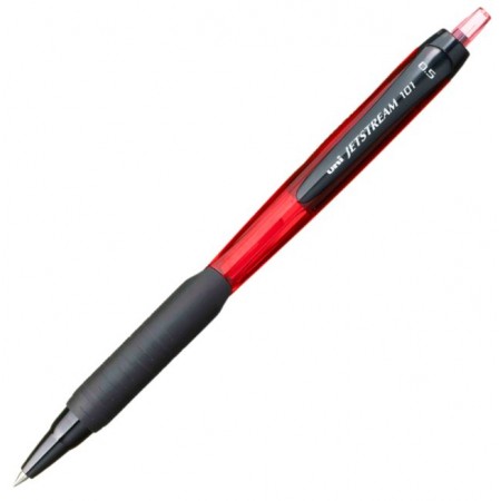 Pix cu mecanism Jetstream Uni-ball , 0.5 mm, grip cauciucat