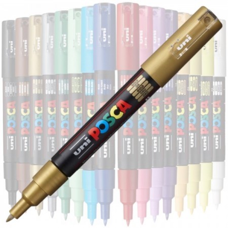 Marker UNI Posca PC-1M, varf rotund, 0.7mm