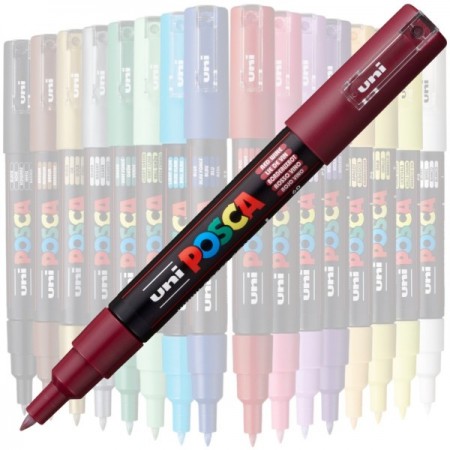 Marker UNI Posca PC-1M, varf rotund, 0.7mm