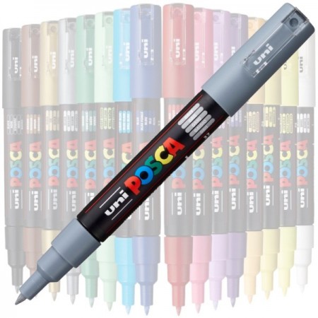 Marker UNI Posca PC-1M, varf rotund, 0.7mm