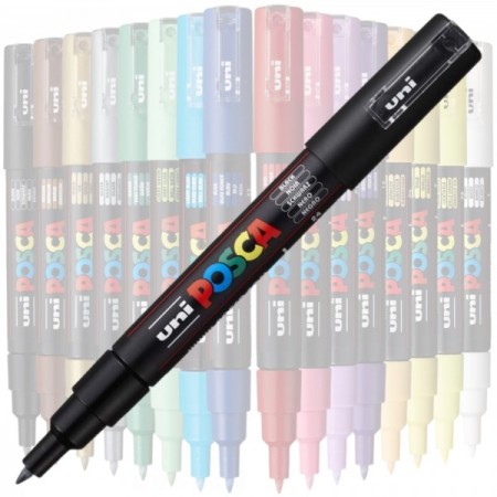 Marker UNI Posca PC-1M, varf rotund, 0.7mm