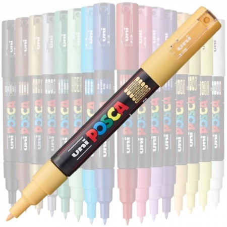 Marker UNI Posca PC-1M, varf rotund, 0.7mm