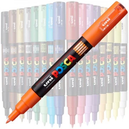 Marker UNI Posca PC-1M, varf rotund, 0.7mm