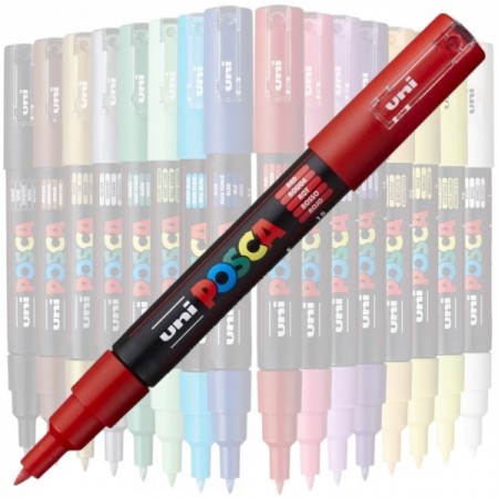 Marker UNI Posca PC-1M, varf rotund, 0.7mm