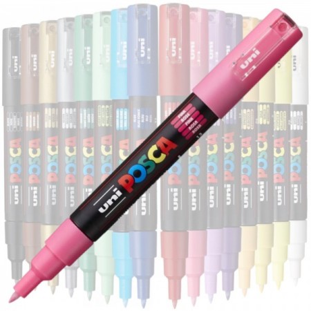 Marker UNI Posca PC-1M, varf rotund, 0.7mm