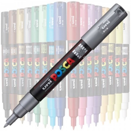 Marker UNI Posca PC-1M, varf rotund, 0.7mm