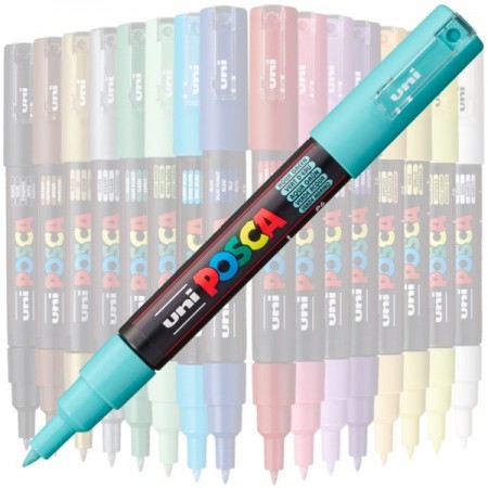 Marker UNI Posca PC-1M, varf rotund, 0.7mm