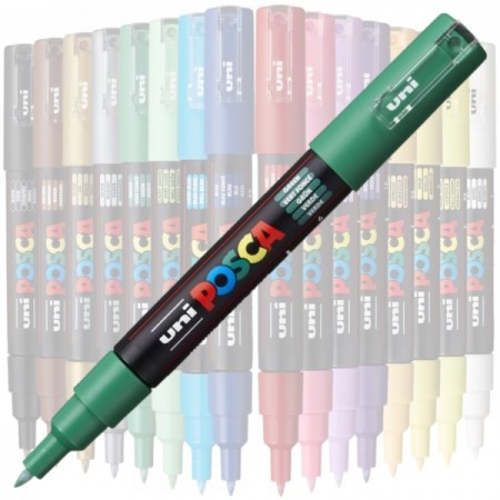 Marker UNI Posca PC-1M, varf rotund, 0.7mm