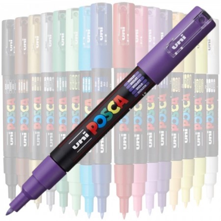 Marker UNI Posca PC-1M, varf rotund, 0.7mm