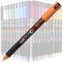 Marker UNI Posca, varf fin metalic, 0.7mm