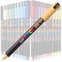 Marker UNI Posca, varf fin metalic, 0.7mm