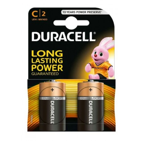 Baterii alcaline C2/LR14, Duracell Extra Life
