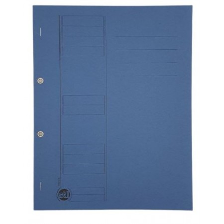 Dosar incopciat 1/1, cu capse STIL, verde/albastru