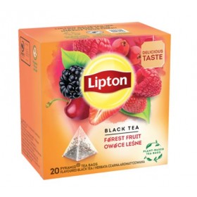 Ceai negru cu fructe de padure , 20 plicuri, LIPTON