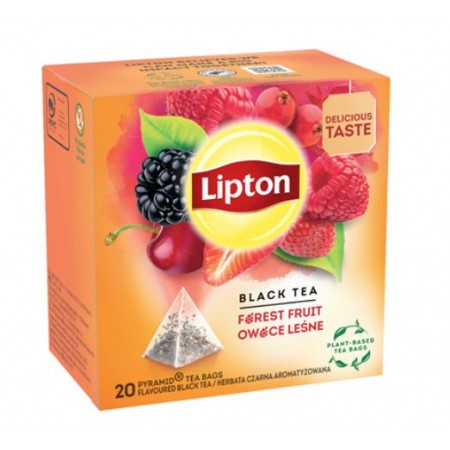 Ceai negru cu fructe de padure , 20 plicuri, LIPTON