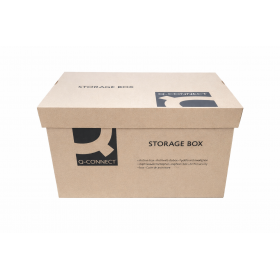 Container arhivare Q-Connect, capac detasabil, dimensiune 515X305X350 mm, carton