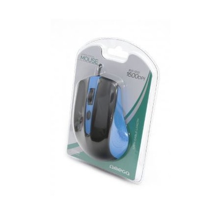 Mouse optic Omega OM05, 1600 dpi, USB, cablu 1.25m, diverse culori