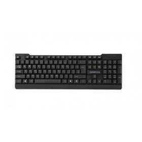 Tastatura Omega Ergonomic, USB, design modern, cablu 1.5m, negru