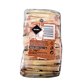 Zahar brun sticks Rioba, 200 baghete/5gr, 1kg