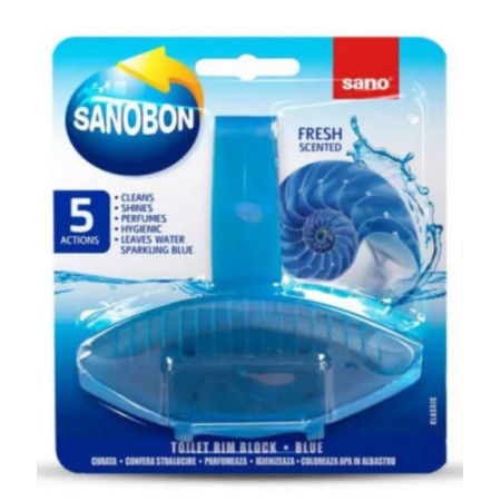 Odorizant toaleta albastru SANOBON, 55 gr