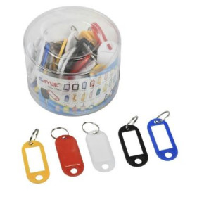 Etichete pentru chei, diverse culori, set 50 buc