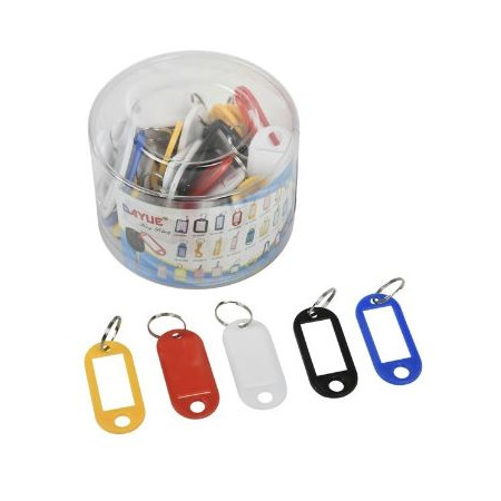 Etichete pentru chei, diverse culori, set 50 buc