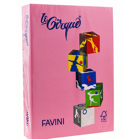 Hartie colorata Favini, roz intens, A4 , 500 coli/top, 80gr/mp