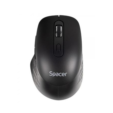 Mouse wireless Spacer, 1000-16000 dpi, conector USB 2.4GHz, negru, include 2 baterii AAA
