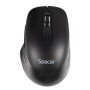 Mouse wireless Spacer, 1000-16000 dpi, conector USB 2.4GHz, negru, include 2 baterii AAA