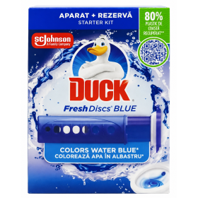 Odorizant gel pentru vasul toaletei, Duck Fresh Discs Ocean, 36 ml
