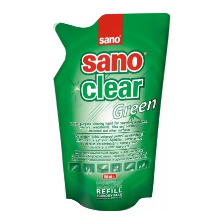 Rezerva solutie de geam, 750ml, SANO CLEAR
