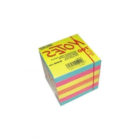 Cub hartie Herlitz 700 coli, 90x90mm, 4 culori neon