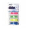 Index adeziv Office Cover, 100 coli, 12x45mm, PVC, 4 culori neon, PopUp