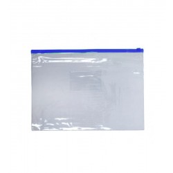 Mapa plastic CNX, cu fermoar zip, A5, 120 microni, transparent
