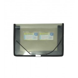 Mapa plastic Office Cover, cu elastic, A4, cu burduf panza 7cm