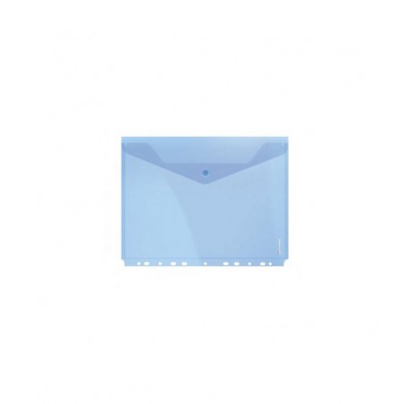 Mapa plastic Grand, cu capsa, A4, albastru, perforatii