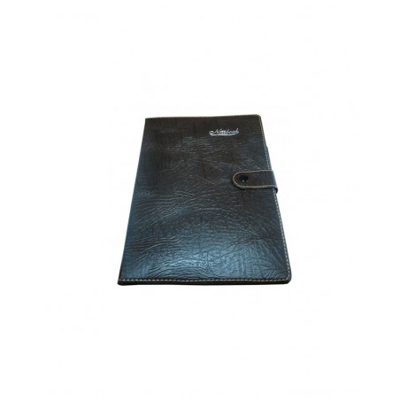 Agenda nedatata A6, 90 pagini, coperta imitatie piele maro, cu capsa
